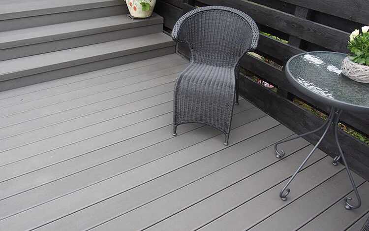 WPC Σανίδα Deck Δαπέδου 2 Όψεων Γραμμωτή